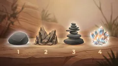 Sichttest: Wähle einen der vier Steine aus und finde heraus, wie stark dein Geist wirklich ist