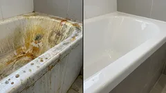 In nur 5 Minuten wirkt Ihre Badewanne wie neu: weißer Glanz ohne teure Produkte