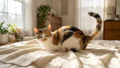 Warum eine Katze im Liegen mit dem Schwanz schlägt: Was sie dir damit sagen will