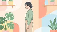 Ich halte diese Haltung, während das Frühstück kocht – das strafft meinen Bauch, meine Arme und verbessert meine Haltung