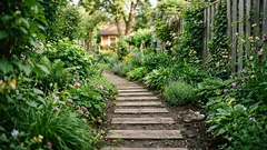 Vergiss Beton und Pflastersteine: Ein einfacher Weg aus Brettern und Rohren sieht viel besser aus