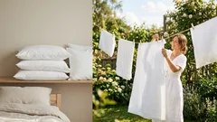 Vergilbte Bettwäsche und Kissen lassen sich mit Saft aufhellen: Was man dafür braucht und wie es geht