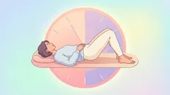 Den Bauch ganz bequem im Liegen loswerden: die „Beckenuhr“-Übung